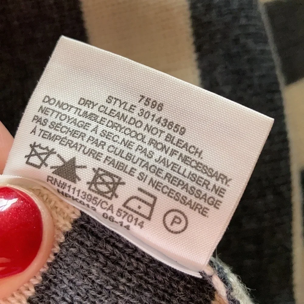 Tory Burch Wool Blended Striped Sweater
